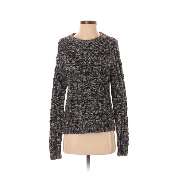 Active USA Black Marled Cable-Knit Sweater - Picture 2 of 12